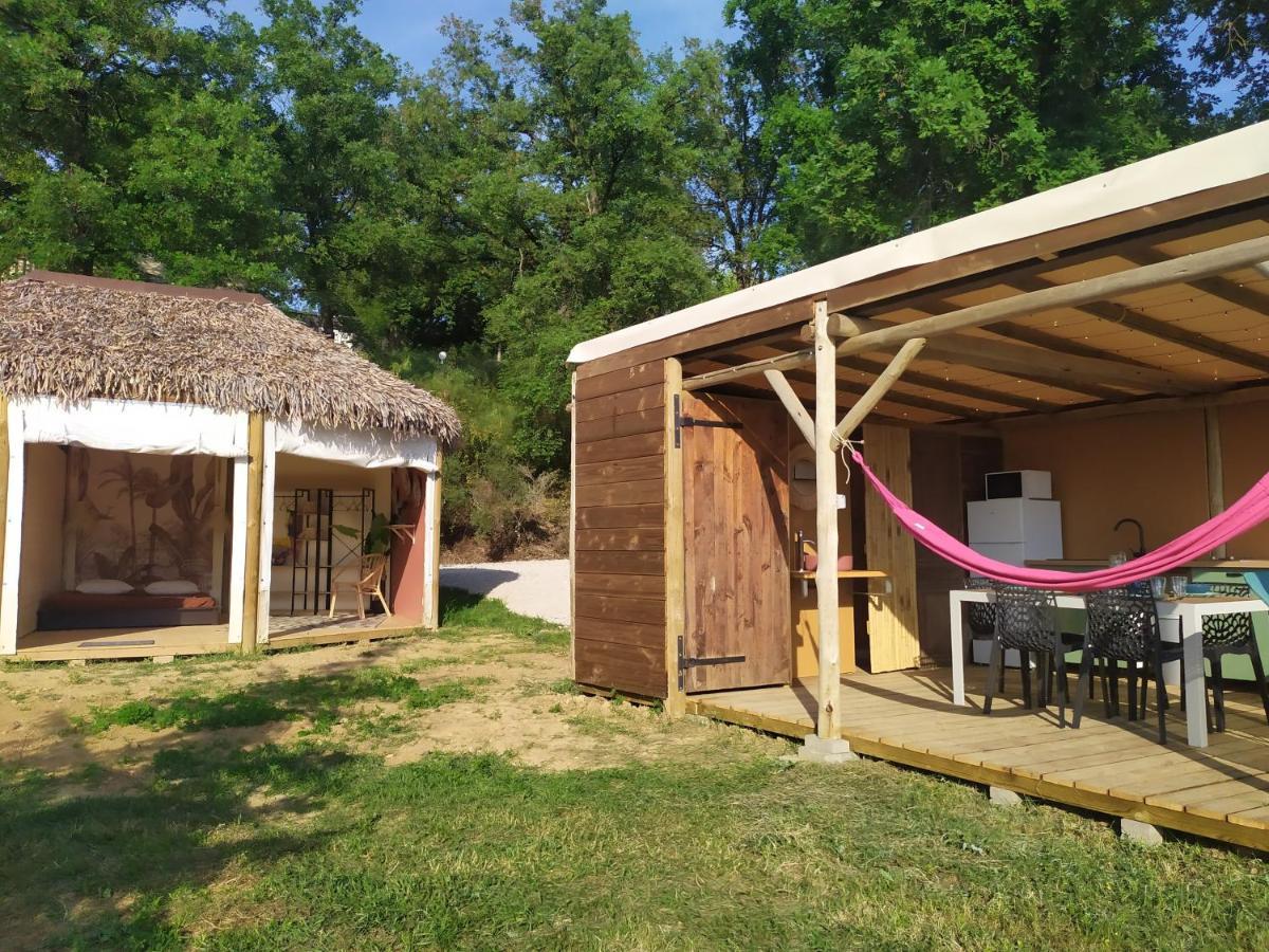 Camping Domaine De Senaud Albon Esterno foto
